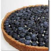 Blueberry Tart with Walnut Crust