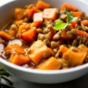 Lentil: Spicy Lentil and Sweet Potato Stew With Chipotles