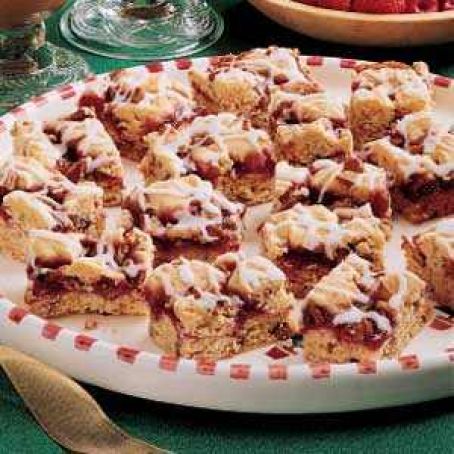 Raspberry Nut Bars