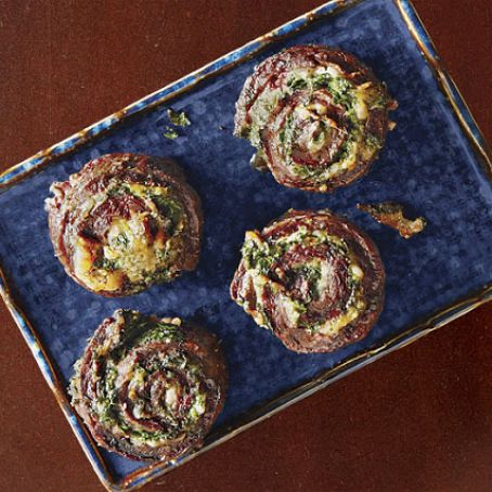 Grilled Skirt Steak Pinwheels