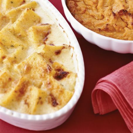 Herbed Polenta and Parmesan Gratin