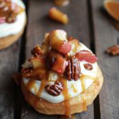 Apple Pecan Pie Cronuts with Apple Cider Caramel Drizzle