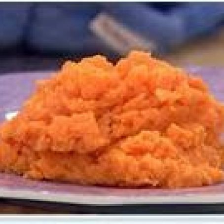 Smashed Sweet Potatoes with Honey