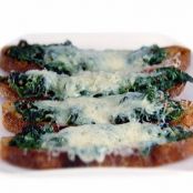 Bruschetta with Fontina and Greens