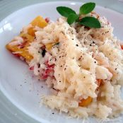 Bacon, Butternut Squash and Basil Baked Risotto