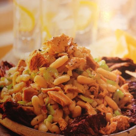 Warm Bean Salad with Tuna and Radicchio