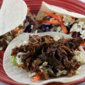 Shredded Korean Beef Tacos - Slow Cooker