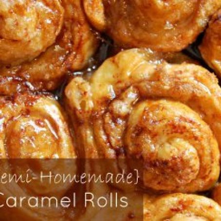 SEMI-HOMEMADE SLOW COOKER CARAMEL ROLLS
