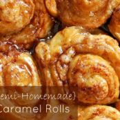 SEMI-HOMEMADE SLOW COOKER CARAMEL ROLLS