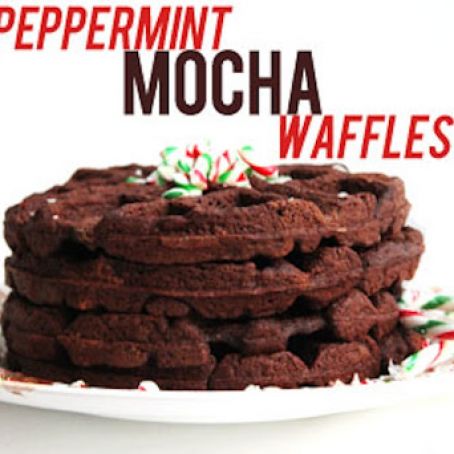 Peppermint Mocha Waffles