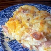 Cheesy Ham and Hash Brown Casserole