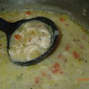 Creamy chicken and potato soup