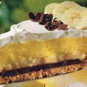 Chocolate banana pudding pie
