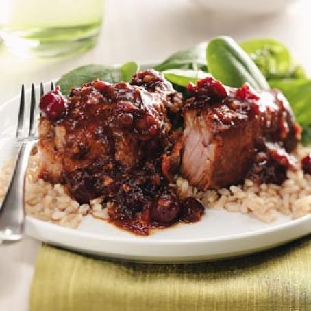 Cranberry-Ginger Pork Ribs Recipe