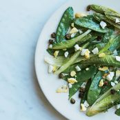Stir-Fried Snow Peas and Romaine