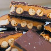 Chocolate Peanut Butter Pretzel Bars
