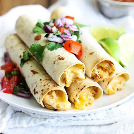 Slow Cooker Cream Cheese Chicken Taquitos