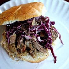 Slow Cooker Kalua Pork Sandwiches With Crispy Asian Slaw