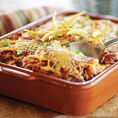 Chipotle Pumpkin Enchilada Casserole