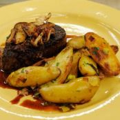 Pan-Fried Honey-Lemon Fingerling Potatoes and Leeks