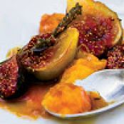 Pan-Seared Apricots and Figs with Honey and Lavender