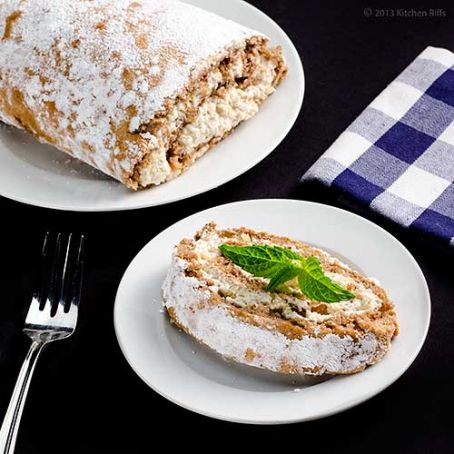 cake - Walnut Roll Cake