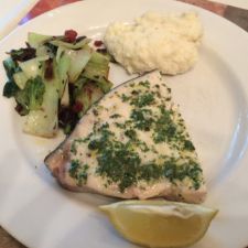 Swordfish with Lemon Parsley Sauce