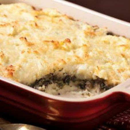 Layered Mashed Potato & Mushroom Casserole