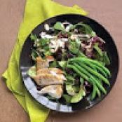 Seared-Chicken Salad with Green Beans, Almonds, and Dried Cherries