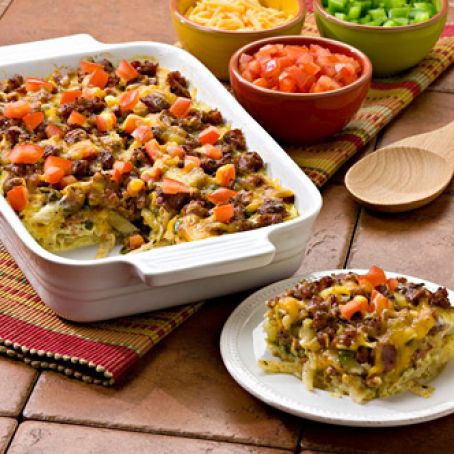 Cheesy Mexican Potato Casserole