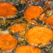 Butternut Squash, Spinach and Kale Gratin-Vegan