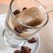Maple Pudding Pops with Whiskey Crème Fraîche and Smoked Pecans