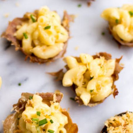Mac & Cheese Prosciutto Bites