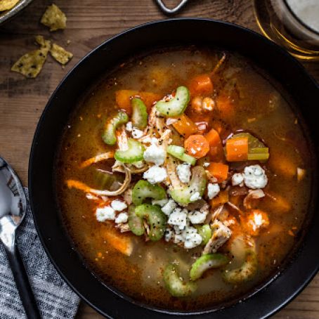Instant Pot Buffalo Chicken Soup