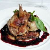 ROAST SQUAB w/CORN CAKE