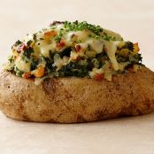 Twice-Baked Potatoes with Kale and Bacon