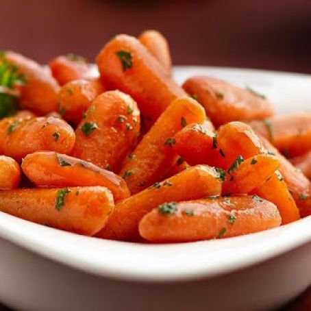 Glazed Baby Carrots with Bourbon and Maple Syrup