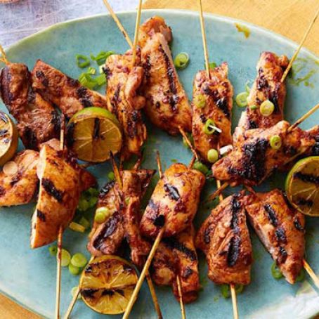 Grilled Yucatan Chicken Skewers