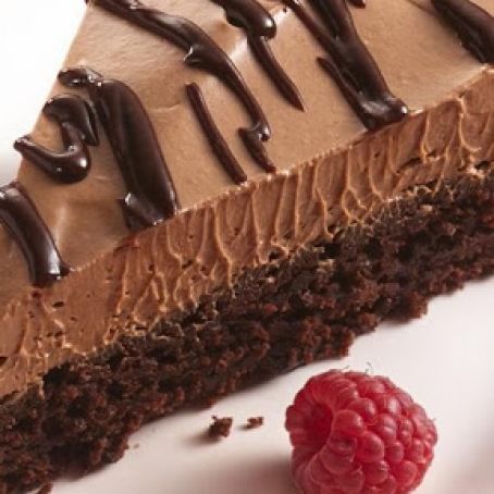 Raspberry Mousse Brownies