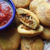 Mini Gorditas Stuffed With Chorizo and Cheese