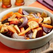 Root vegetables, roasted--crock pot or Oven roasted
