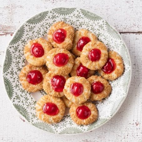 Cherry Pie Thumbprint Cookies