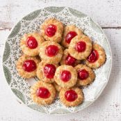 Cherry Pie Thumbprint Cookies