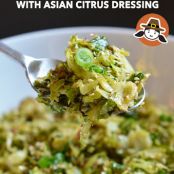 Warm Brussels Sprouts Slaw with Asian Citrus Dressing