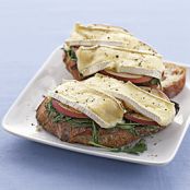 Open-Face Brie, Apple, and Arugula Sandwiches