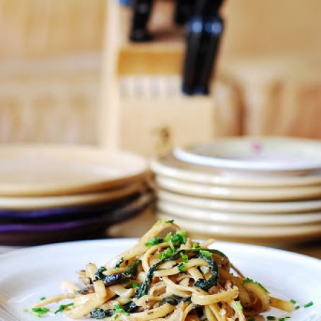 Mushroom Spinach Pasta