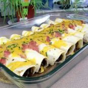 Cheddar Beef Enchiladas