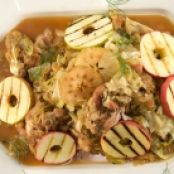 Apple Cider-Braised Chicken and Cabbage