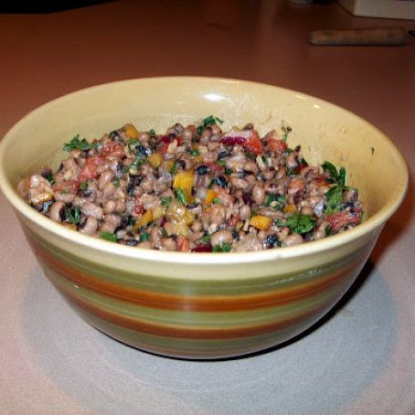 Black-eyed pea salad