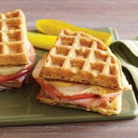 Meals (Grilled Ham 'n' Cheese Waffle Sandwiches)